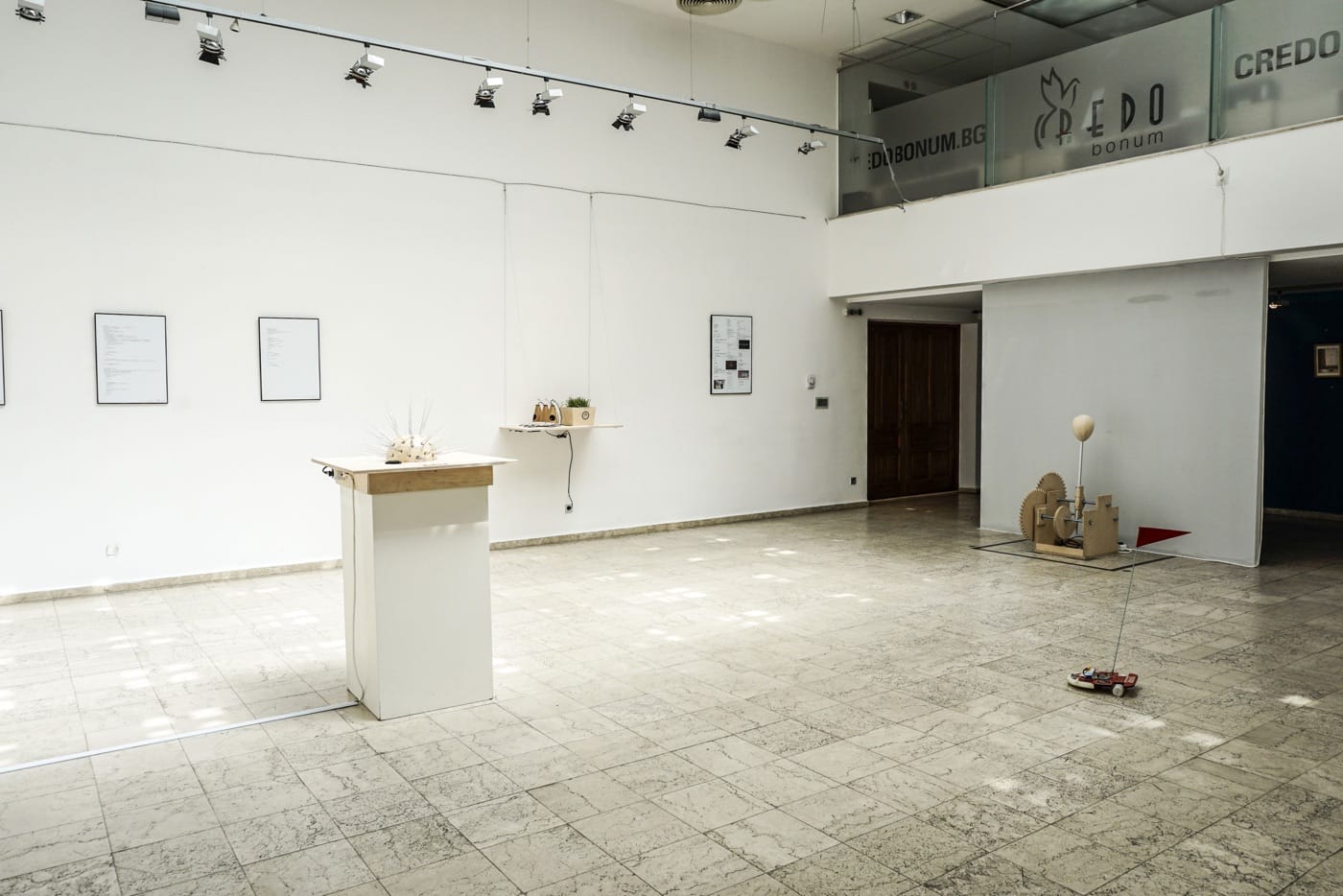 Exhibition view Малки забавни създания at Credo Bonum Gallery, Sofia, in April 2016 (Photo: Ivan Peykov)