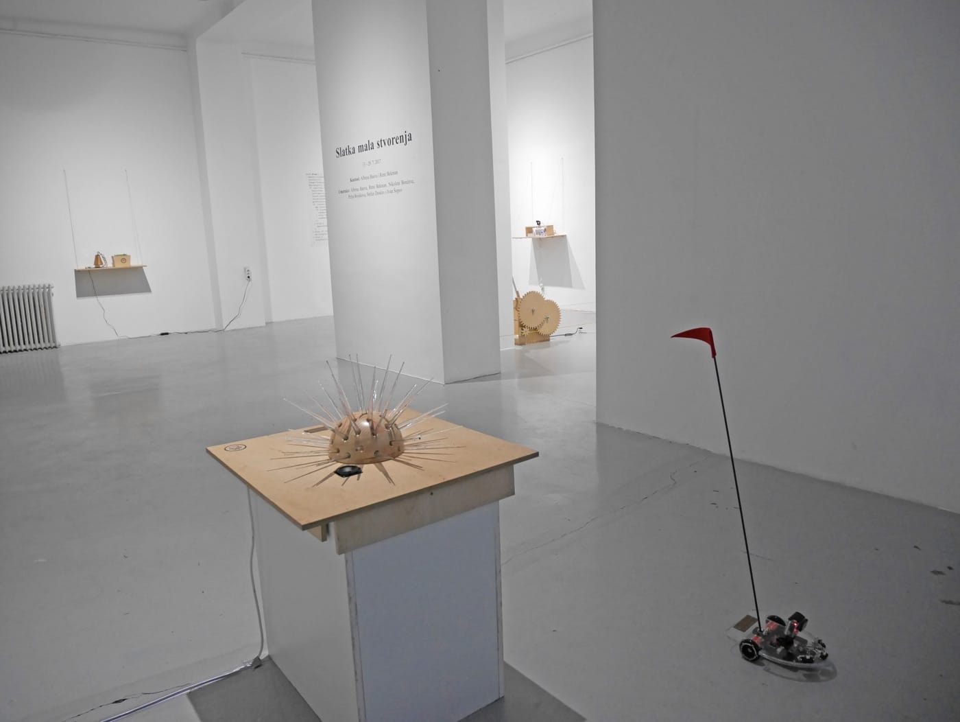 From left to right, works by Stefan Donchev, Petya Boyukova, Albena Baeva and Rene Beekman