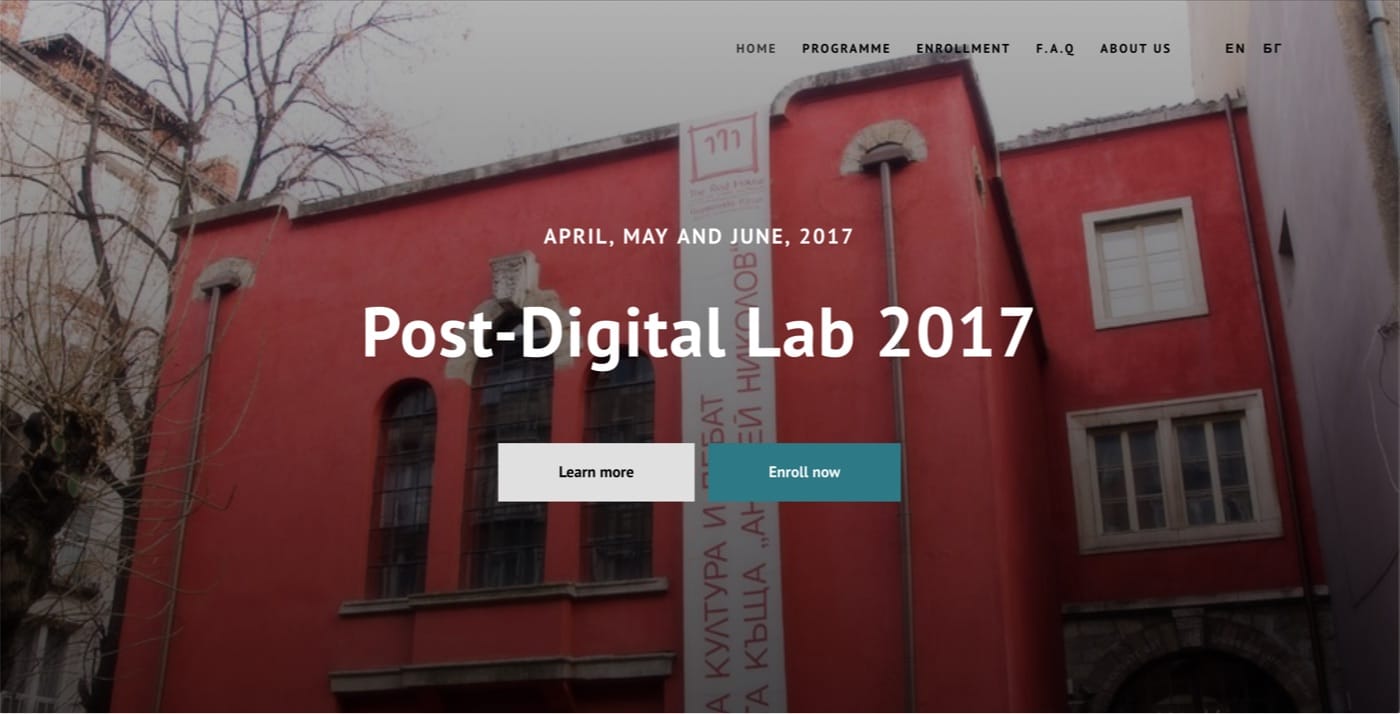 Post-digital lab at The Red House